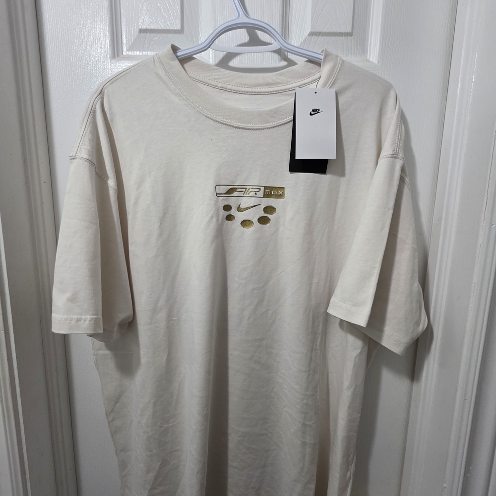 Nike Men's Cream Long Sleeve Tee